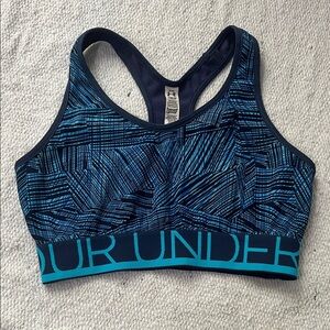 Under Armour Blue Patterned Sports Bra